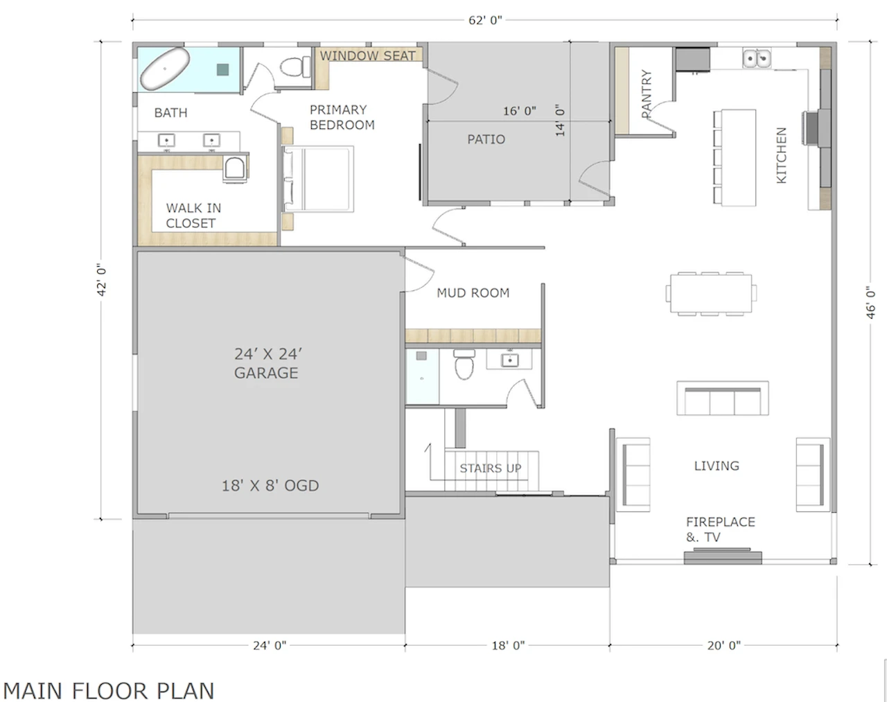 Olympic Main Floor Plan